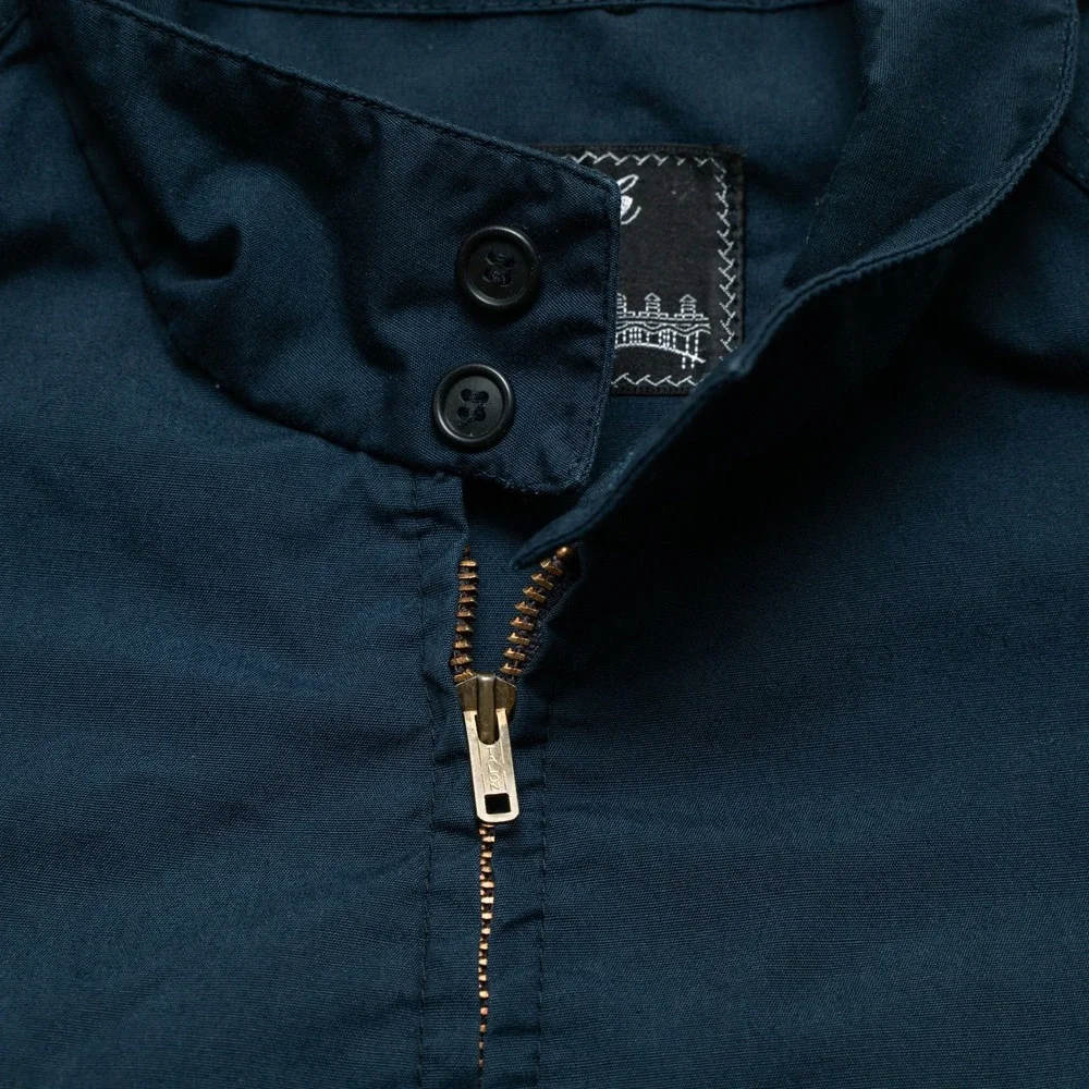 Vintage 60s 70s English Squire Thrashed‎ Cropped Work Jacket Talon Zip XXL